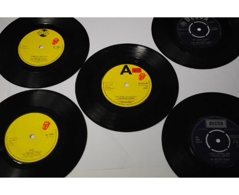 Rolling Stones, nineteen singles of various years and conditions including a special DJ version, (mono) of  'Fool To Cry'