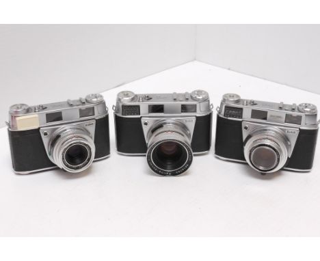 Three Kodak Retina IIIS Cameras, with lens variations (3)