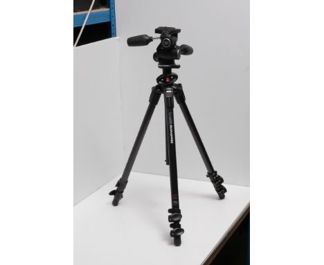 A Manfrotto 190CX Pro 3 Carbon Fibre Tripod, with Manfrotto 804RC2 head, in maker's box