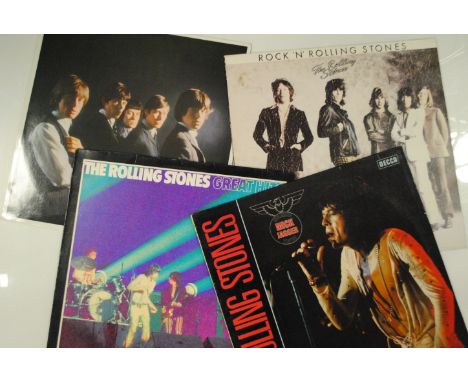 Rolling Stones, twenty plus albums of various years and conditions including Exile, Black & Blue and Get yer Ya-Ya's out, som