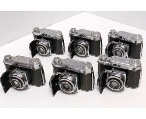 Six Kodak Retina II Type 142 Cameras, with lens variations (6)