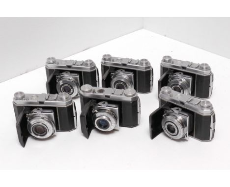 Six Kodak Retina I Type 013 Cameras, one with Angenieux f/3.5 50mm lens (6)