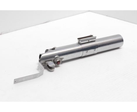 A Graflex Graflite Flash Unit Handle, aka 'Star Wars Original Light Saber', with original clamp clip and red button
