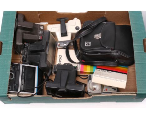 A Selection of Various Polaroid Cameras, including some film (a lot)