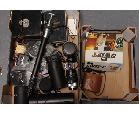 Rollei 35 T Camera, black finish with a varied quantity of other items  (2 trays)