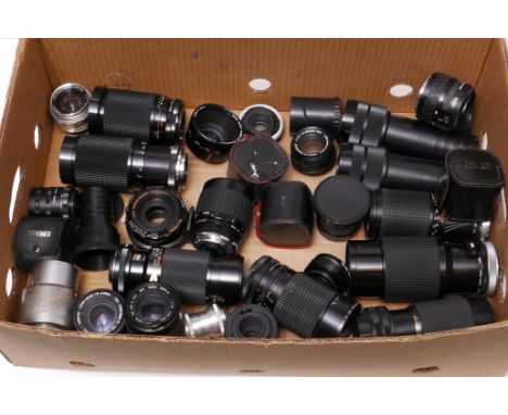 A Selection of Various Lenses, including 35mm examples and some projector lenses (a lot)