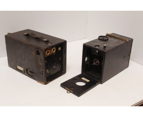 Kodak No 4 Bulls-Eye Camera, together with another early Kodak