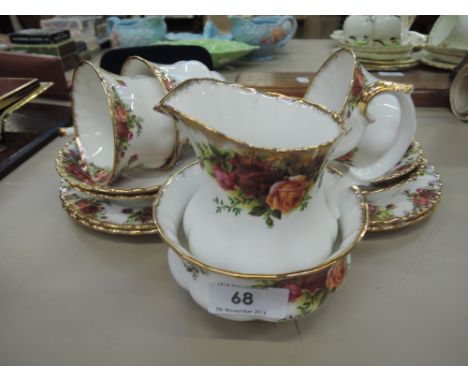 A Royal Albert Old Country Roses part tea service