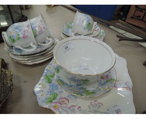 A Royal Standard part tea service 'Wild Flowers'