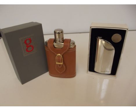 Concord British Airways hip flask together with a  WA. Goold hip flask