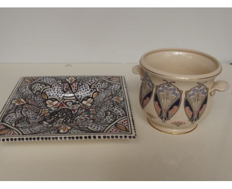 Mason's Ironstone Liberty planter together with a continental  plate  