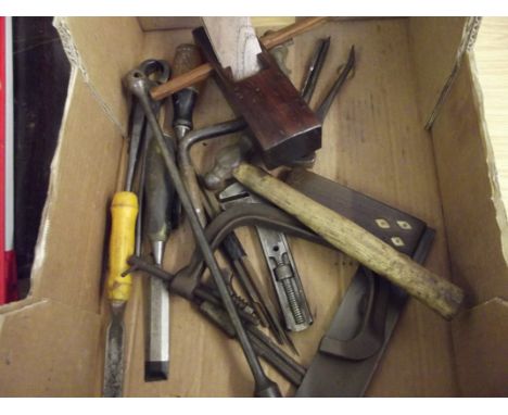 Box of vintage tools