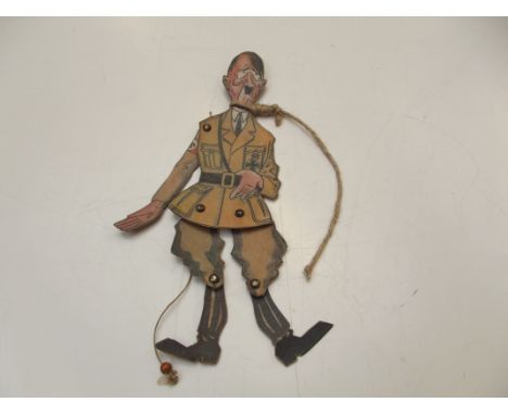 World War 2 cardboard Hitler puppet