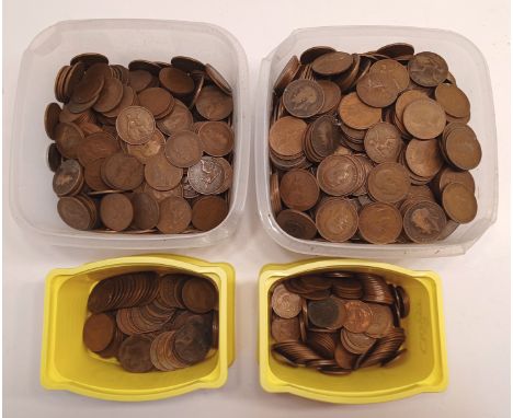 LARGE COLLECTION 15kg OF OLD PENNIES &amp; HALFPENNIES