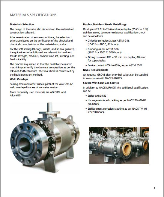 GROVE B4C SERIES 600 WELDED END CARBON STEEL TRUNNION BALL VALVE