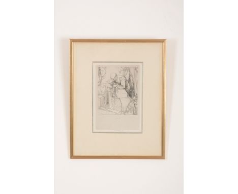 *ROBERT SARGENT AUSTIN (1895-1973) 'Mason of Canterbury'signed and dated 1948 in pencil to the margin, etching, the image 20c