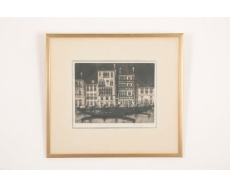 *WILFRED R. E. FAIRCLOUGH (1907-1996) 'Palazzo Dario, Venice'signed and dated 1976 in pencil to the margin, etching, the imag