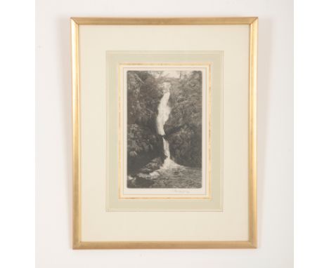*WILFRED R. E. FAIRCLOUGH (1907-1996) 'Ullswater, Aira Force'signed and dated 1982 in pencil to the margin, etching, the imag