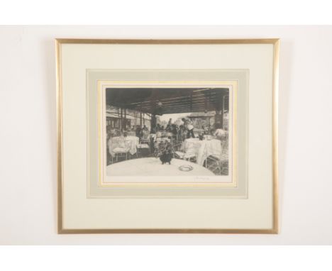 *WILFRED R. E. FAIRCLOUGH (1907-1996) 'Venice, Lunch at Torcello'signed and dated 1979 in pencil to the margin, etching, the 