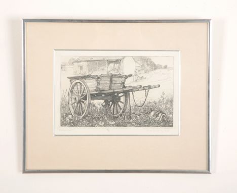 CHARLES H.A. CHAPLIN (1907-1987) 'Scotch Cart'signed, dated 19778, titled and numbered 18/50 in pencil to the margin, etching