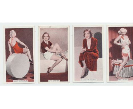 Cigarette cards, Norway, Conrad Langaard, Pictures of Film Stars (48/50) (gen vg)