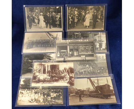 Postcards, Kent, another RP selection of 10 cards, Jury men and Freemen of the Medway, Rochester Oyster Fisheries, Typhoid ou