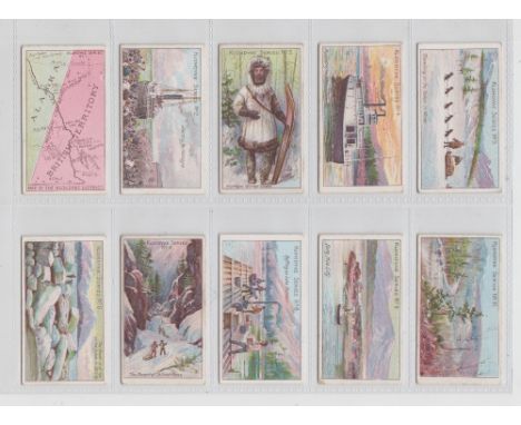 Cigarette cards, Taddy, Klondyke Series (set, 10 cards) (gd)