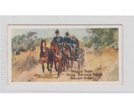 Cigarette card, Goodbody's, Types of Soldiers, type card, Wagon Team, Army Service Corps, Review Order (gd) (1) 