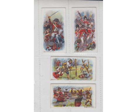 Cigarette cards, Faulkner's, Our Gallant Grenadiers (with ITC clause), 4 cards, nos 24, 25, 29 & 31 (gd/vg) 