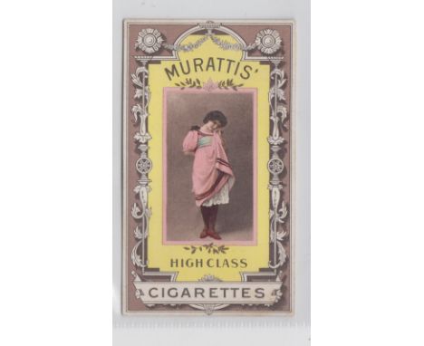 Cigarette card, Muratti, Beauties, 'CHOAB', rubber stamp back, 'P' size, ref H21, picture no 44 (gd) (1)