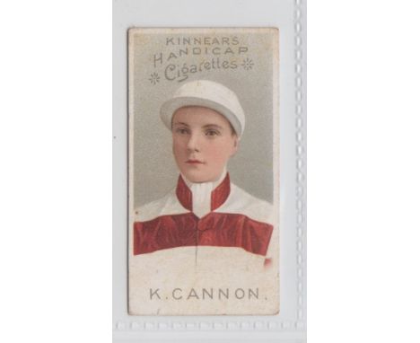 Cigarette card, Horseracing, Kinnear's, Jockeys, Set 1, type card, K. Cannon (gd) (1)