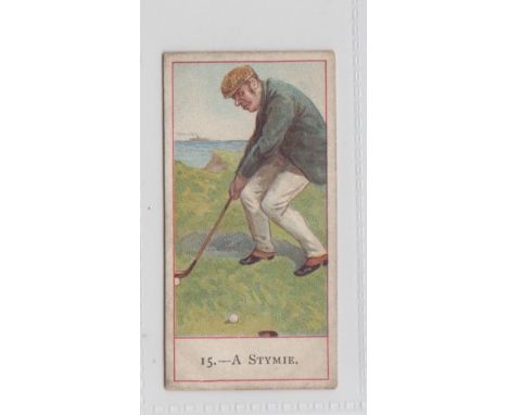 Cigarette card, Cope's, Cope's Golfers, type card, no 15 (fair/gd) (1)