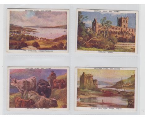 Cigarette cards, Duncan's, Scottish Gems, 3rd Series, 'L' size (set, 50 cards) (gd)