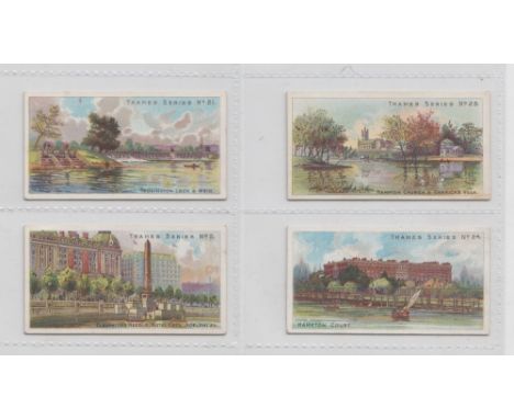 Cigarette cards, Taddy, Thames Series, 4 cards nos 5, 21, 24 & 25 (gd)