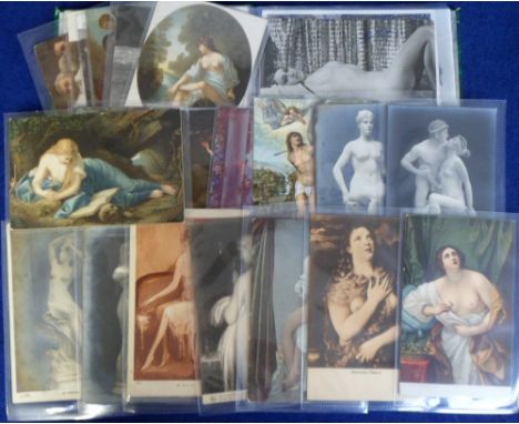 Photographs/Postcards, Glamour, a small flip-type album of nude studies (16 photos and 2 postcards) 1930's - 1970's (vg), sol