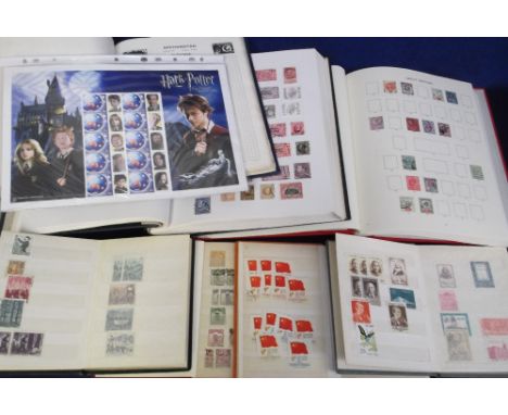 Stamps, varied collection in Senator & Swiftsure World albums, Windsor GB  album, sparse but very clean, Australian Harry Pot