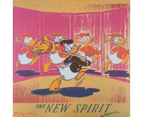 Warhol, Andy (1928 Pittsburgh - 1987 New York, nach) - "The New Spirit/Donald Duck", Granolithographie auf festem Papier, unt