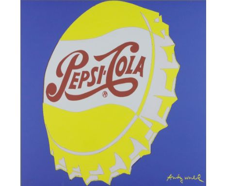 Warhol, Andy (1928 Pittsburgh - 1987 New York, nach) - "Pepsi-Cola", Granolithographie auf festem Papier, unten rechts im Dru