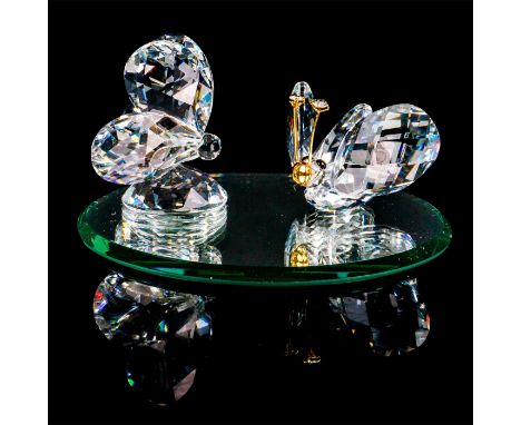 Lead crystal figures part of In The Secret Garden. Variation 2 and mini version modeled as butterflies, one with gold-toned a