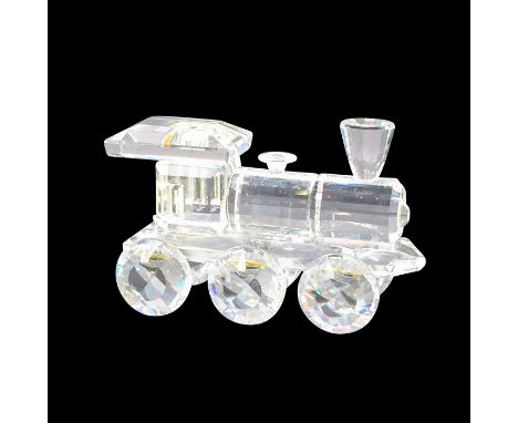 This retired Swarovski crystal locomotive was one of 6 pieces of the Silver Crystal Express train which belonged to the When 