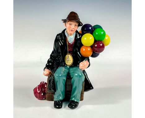 Limited edition ceramic tableware from "The Seller" series. A gentleman sits on a crate selling his wares. Glazed finish. Roy