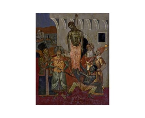 FOTIS KONTOGLOU (1895-1965)Sans titre signé en grec en bas au centrehuile sur bois 32,3 x 26,5 cm. (12 11/16 x 10 7/16in.)sig