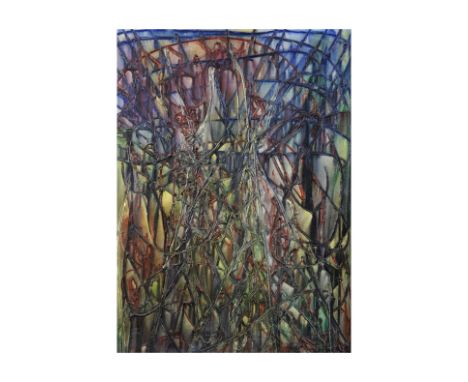 THANOS TSINGOS (1914-1965)Abstrait signé 'Tsingos' en bas à droitehuile sur toile130 x 96.6cm (51 3/16 x 38 1/16in).signed 'T