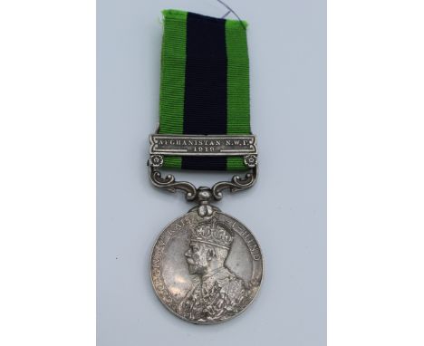 India Service Medal 1 Bar Afghanistan NWF 1919 to 506 Syce Salag Ram 33 Light Cavalry