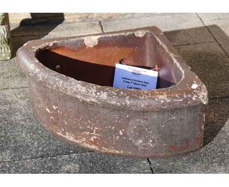 A Saltglazed Stoneware Corner Planter, makers Gates &amp; Green Limited, Halifax, 65cm by 65cm by 33cm
