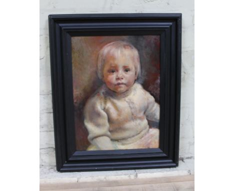 British 20th Century School, portrait of a boy, oil on canvas, 37cm x 50cm, signed 'Eastham', framed 55cm x 68cm.Condition: N