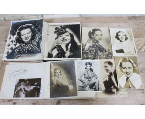 Two albums of autographs, mainly 1920 &amp; '30s including movie stars, music, sportsmen, TV &amp; radio etc. approx 213 page