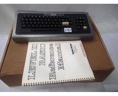 Radio Shack TRS-80 micro computer system, with power supply etc, with level 2 manual, boxed. Not available for in-house P&amp