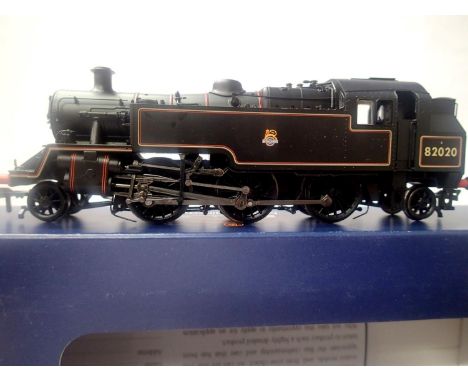 Bachmann 31-975A class 3mt, 82020, Black Early Crest. In excellent condition, box has wear. P&amp;P Group 1 (£14+VAT for the 