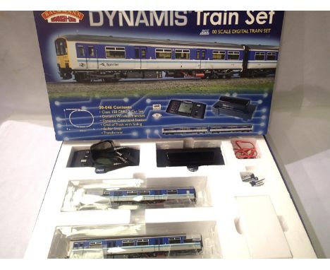 Bachmann OO scale 30-046 E-Z Command Dynamis train set, comprising of class 150 two car DMU Sprinter. Plus Dynamis command st